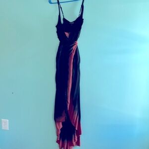 Black express wrap around maxi dress